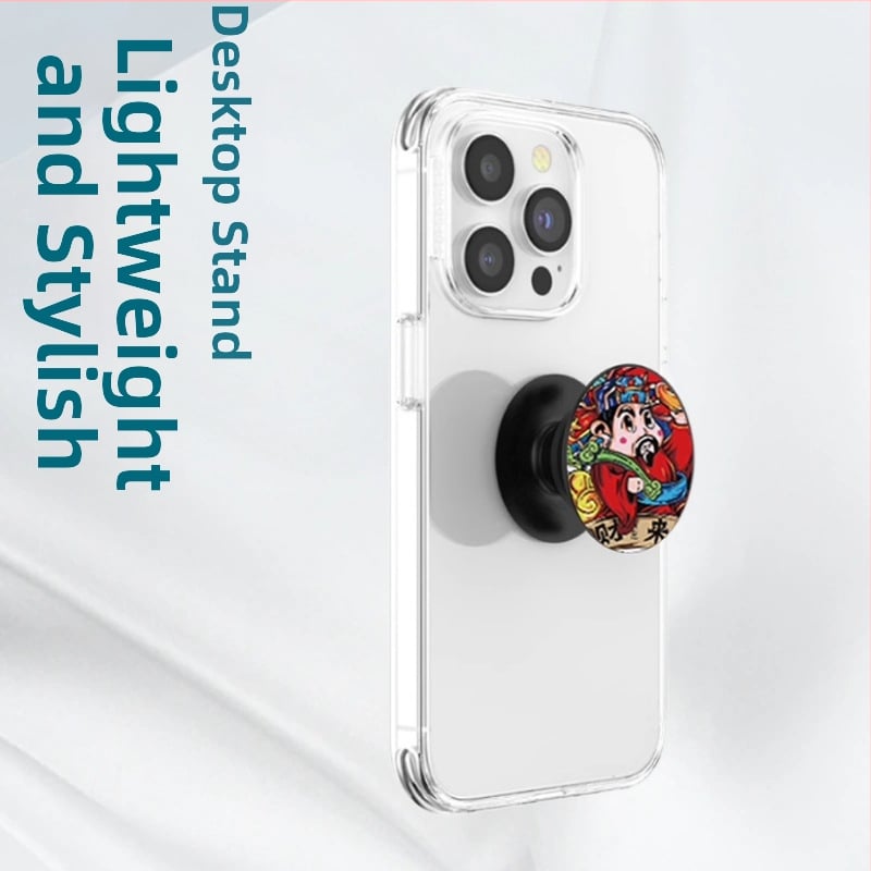 Držač za telefon s airbagom – teleskopski, protiv pada, stolni ljepilo, crtić prsten (Tip: Snap-on; Model: Mobile phone airbag holder; Materijal: Acrylic; Kompatibilne marke: Apple, Google, Huawei, Xiaomi; Kompatibilan model: 16promax)