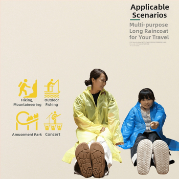 Αδιάβροχο poncho ενός τεμαχίου για ενήλικες, EVA ύφασμα, παχύ, κατάλληλο για πεζοπορία και ταξίδια