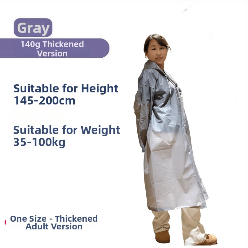 Αδιάβροχο poncho ενός τεμαχίου για ενήλικες, EVA ύφασμα, παχύ, κατάλληλο για πεζοπορία και ταξίδια