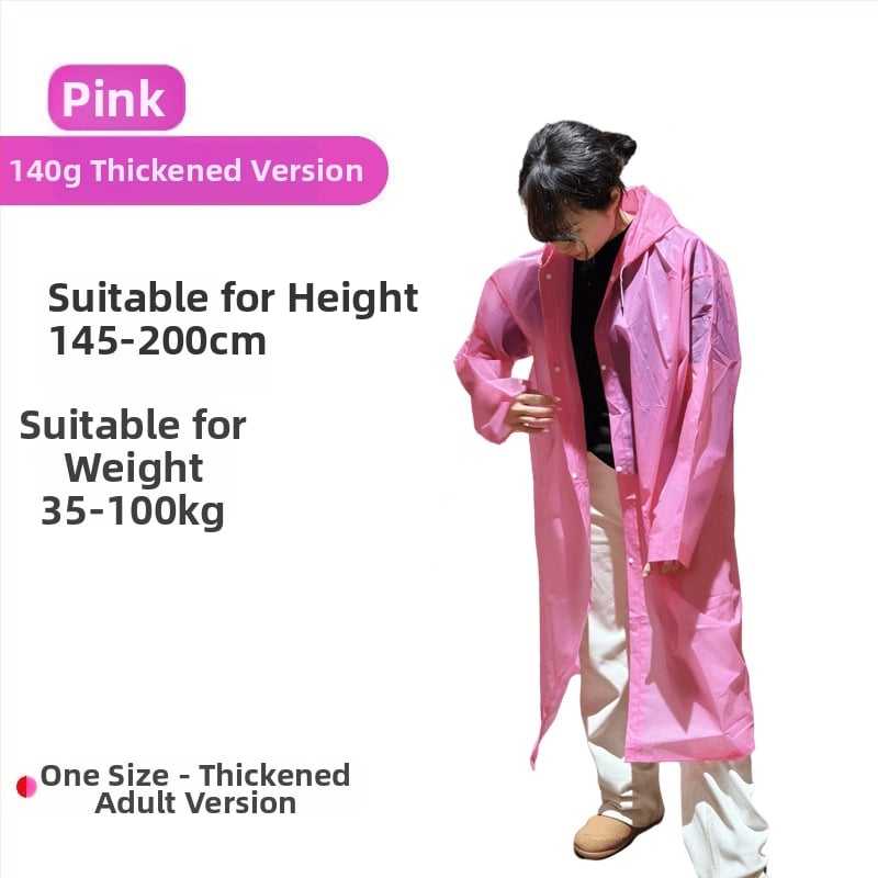 Αδιάβροχο poncho ενός τεμαχίου για ενήλικες, EVA ύφασμα, παχύ, κατάλληλο για πεζοπορία και ταξίδια