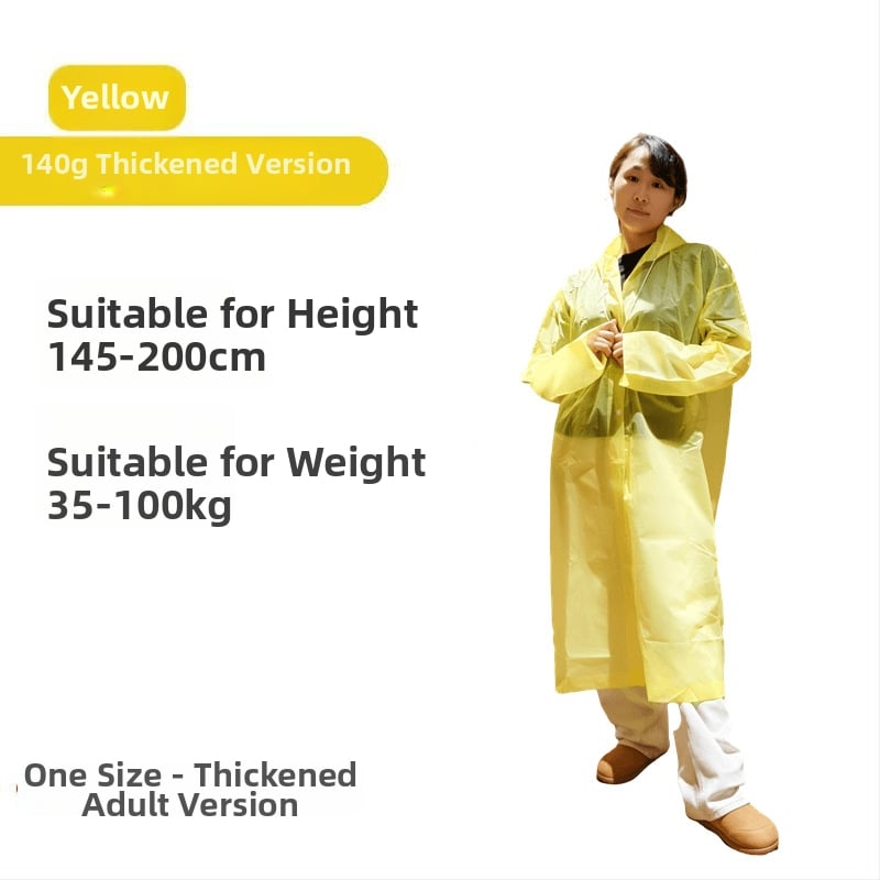 Αδιάβροχο poncho ενός τεμαχίου για ενήλικες, EVA ύφασμα, παχύ, κατάλληλο για πεζοπορία και ταξίδια