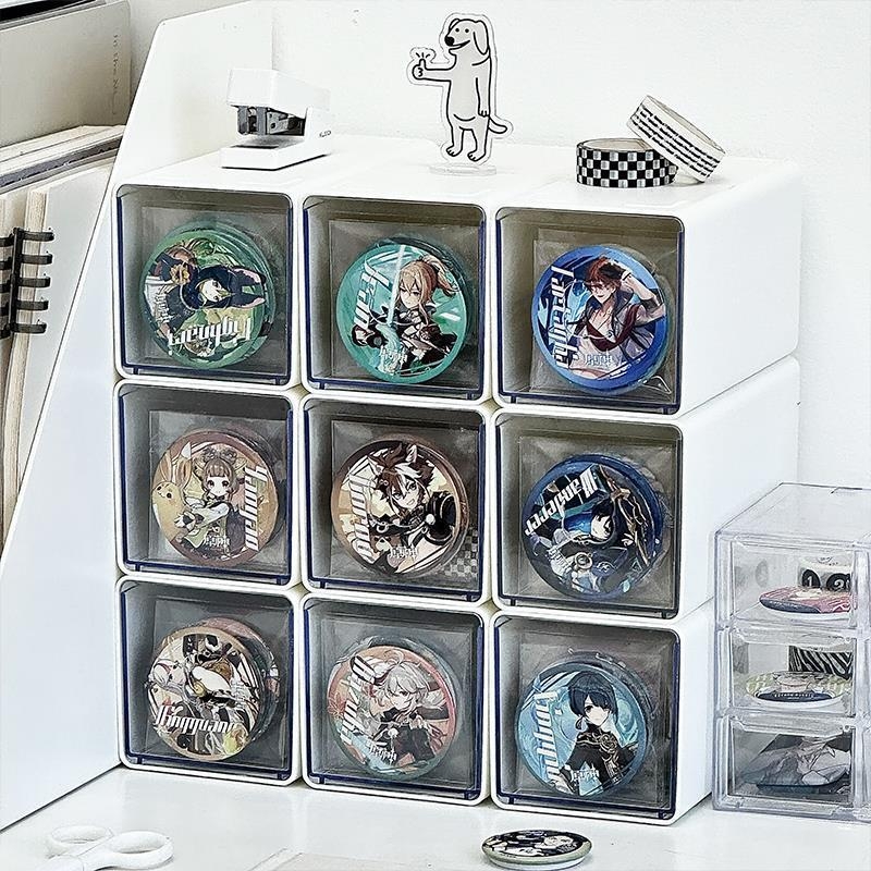 Akrilni organizator s ladicom, proziran, kapacitet 2 L, otporan na prašinu i vlagu, moguć za slaganje