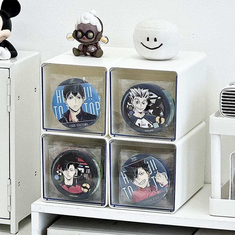 Akrilni organizator s ladicom, proziran, kapacitet 2 L, otporan na prašinu i vlagu, moguć za slaganje