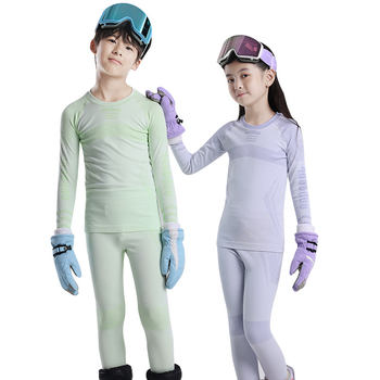 Phibee set de bază pentru copii pentru schi: uscare rapidă, absorbție a umezelii, poliester, culoare solidă, unisex