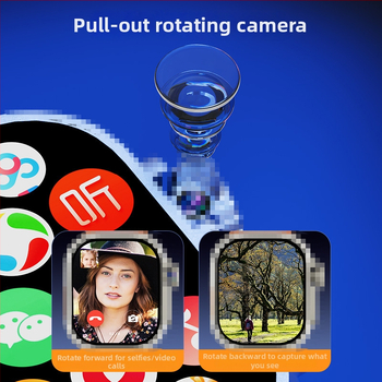 Ceas inteligent M12P cu ecran AMOLED, NFC, monitorizare ritm cardiac, pedometru și slot pentru card