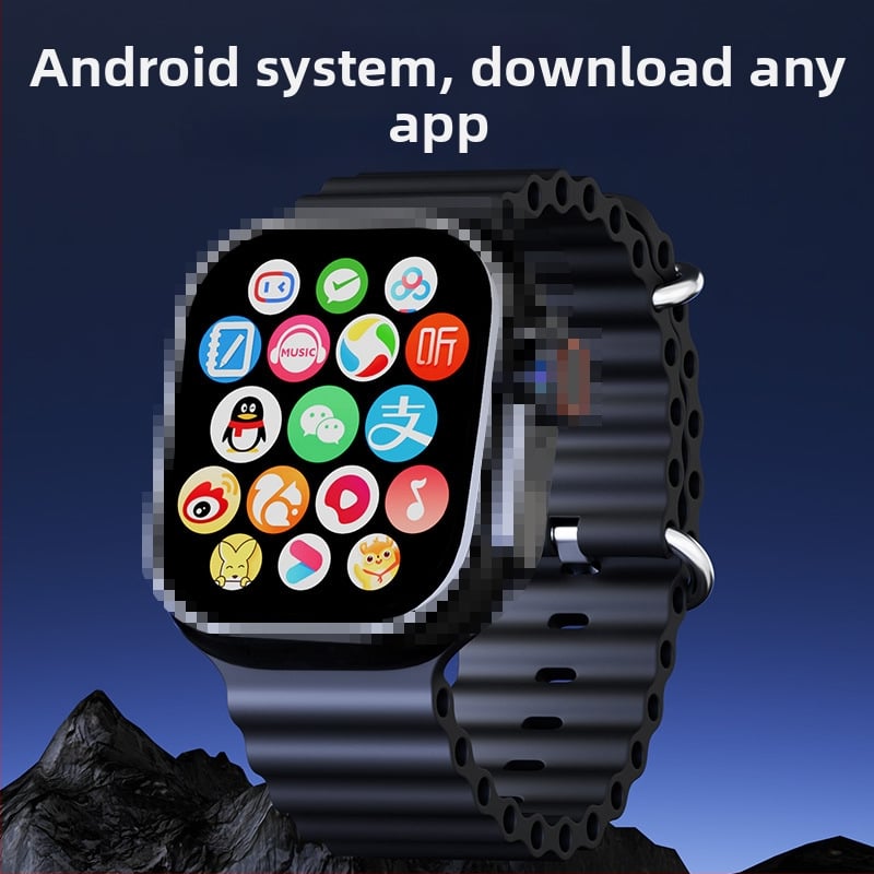 Ceas inteligent M12P cu ecran AMOLED, NFC, monitorizare ritm cardiac, pedometru și slot pentru card