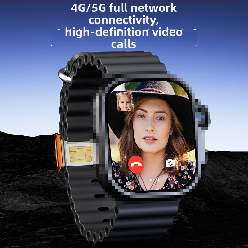 Ceas inteligent M12P cu ecran AMOLED, NFC, monitorizare ritm cardiac, pedometru și slot pentru card