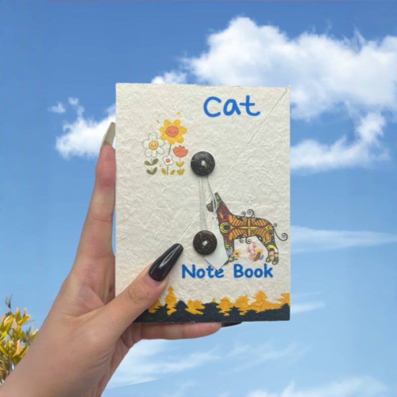 Ръчно изработен дневник - носталгичен ретро стил с подвижни листове, 30 страници, хартия 40 г, хартия от суров дървен пулп