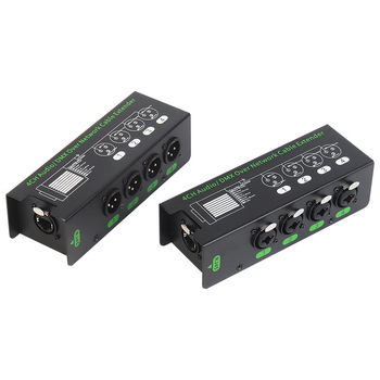 4-csatornás DMX512 hub hangvonal-bővítéshez, modell PXDMX5126.5, vonalhossz 200