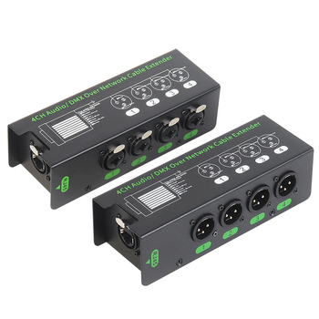 4-csatornás DMX512 hub hangvonal-bővítéshez, modell PXDMX5126.5, vonalhossz 200