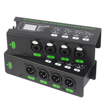 4-csatornás DMX512 hub hangvonal-bővítéshez, modell PXDMX5126.5, vonalhossz 200