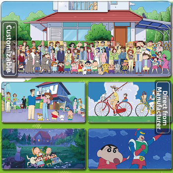 Podložka pod myš s opierkou na zápästie, hrubá herná podložka na stôl, anime štýl, protišmytová tkanina-guma, OEM potlač loga