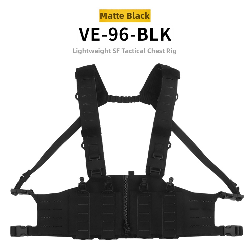 Wosport Chest Rig tactic pentru torace - Material nailon mat, Îmbrăcăminte camuflaj, Unisex adulți, Sporturi de tir