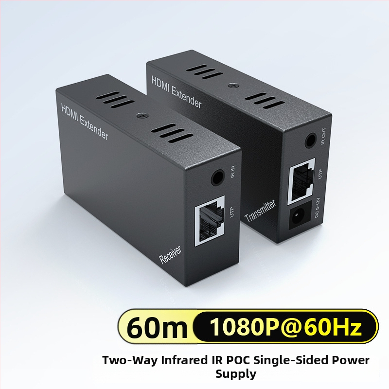 HDMI extender cez zvinutý pár, dosah 50 m, 1080p bez kompresie, žiadna latencia, učenie EDID