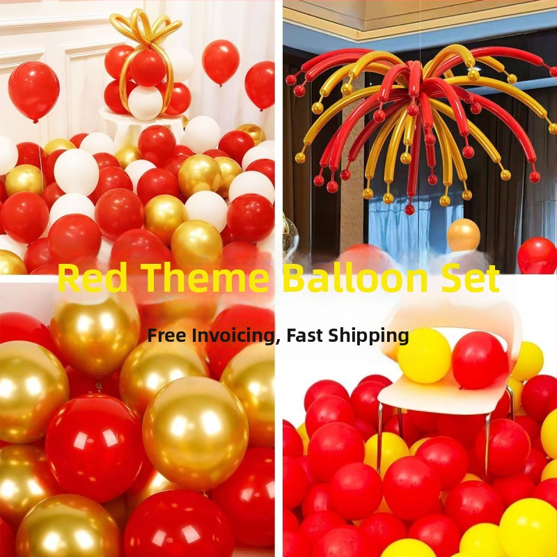 Латексни декоративни балони, дълга лента, YH-251223-1, Новогодишни балони