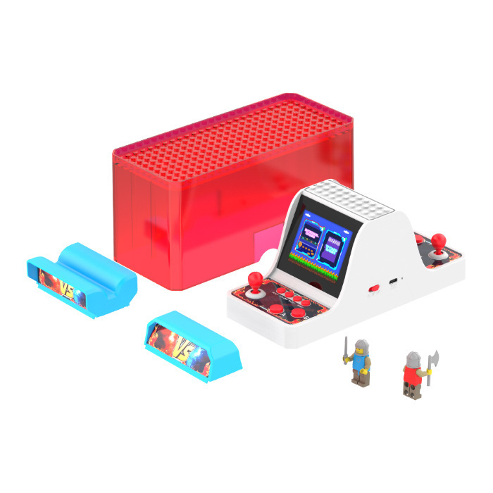 Consolă arcade retro cu ecran dublu, joystick, joc dual, carcasă din silicon, ieșire 1080p, single-player, compatibil PS5