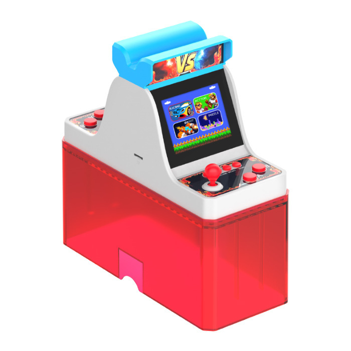 Consolă arcade retro cu ecran dublu, joystick, joc dual, carcasă din silicon, ieșire 1080p, single-player, compatibil PS5