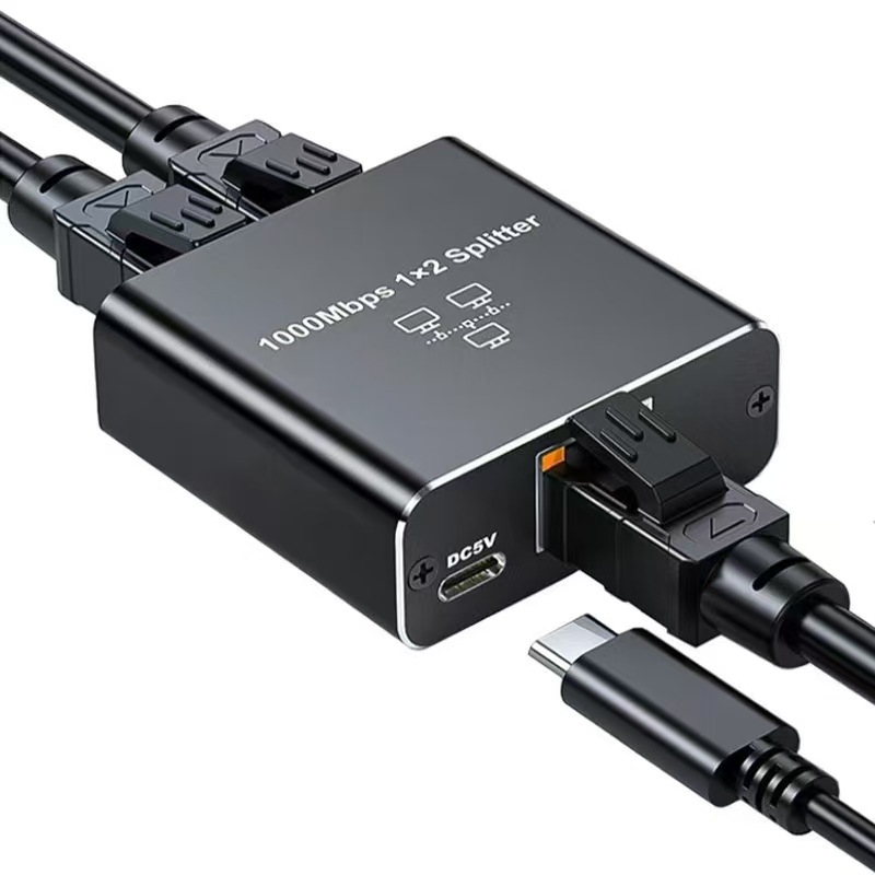BDXC-1-2-3-4 XIN Gigabit RJ45 mrežni splitter s 4 porta i mapiranjem 1→2 i 3→4, univerzalna kompatibilnost