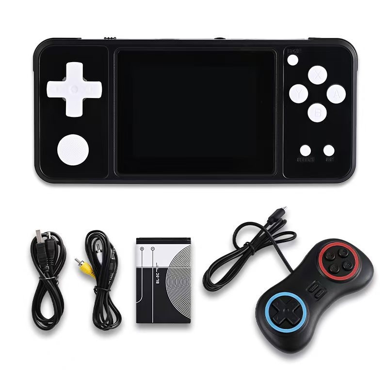 Consolă portabilă retro pentru jocuri, sistem de operare pe 8 biți, memorie 1GB, interfață USB, 720p ieșire, software original