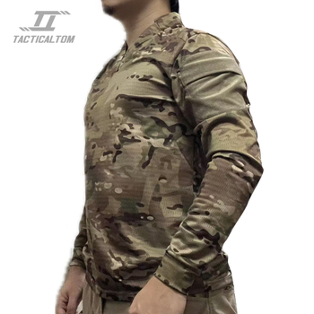 Tricou cu mâneci lungi camuflat, fibră sintetică, respirabil, uscare rapidă, impermeabil, rezistent la vânt, pentru adulți