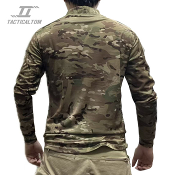 Tricou cu mâneci lungi camuflat, fibră sintetică, respirabil, uscare rapidă, impermeabil, rezistent la vânt, pentru adulți