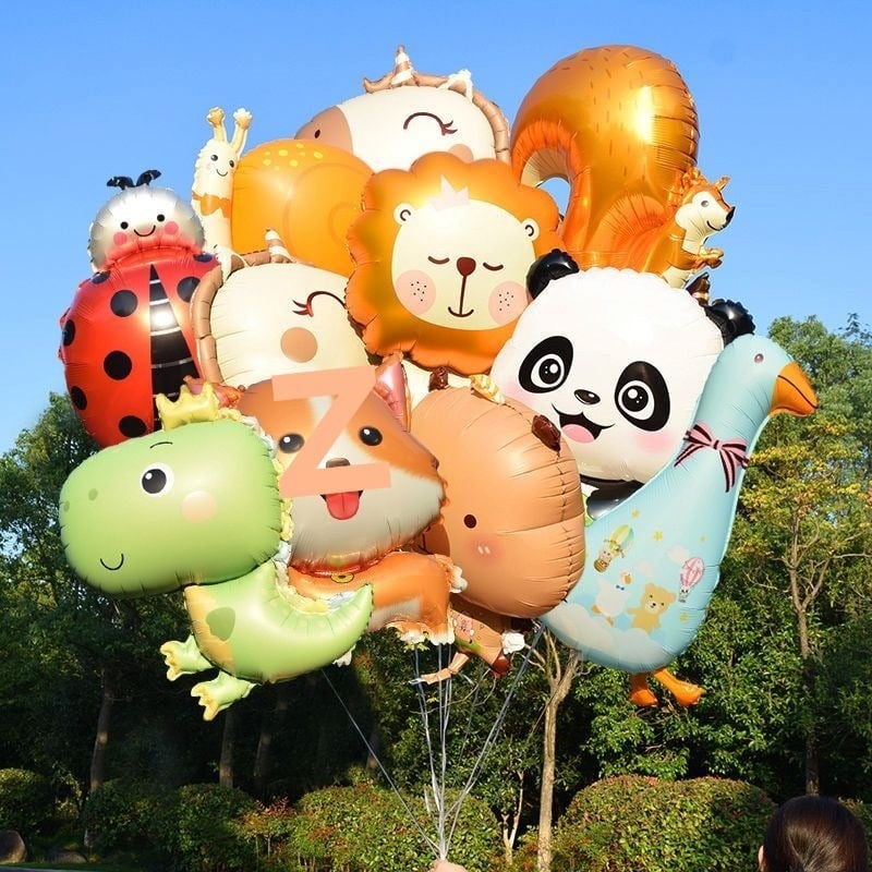 Балон с форма на карикатурно животно, хартия, тип балон: падаща Земя, без печат на лого, подходящ за дома и за търговски събития