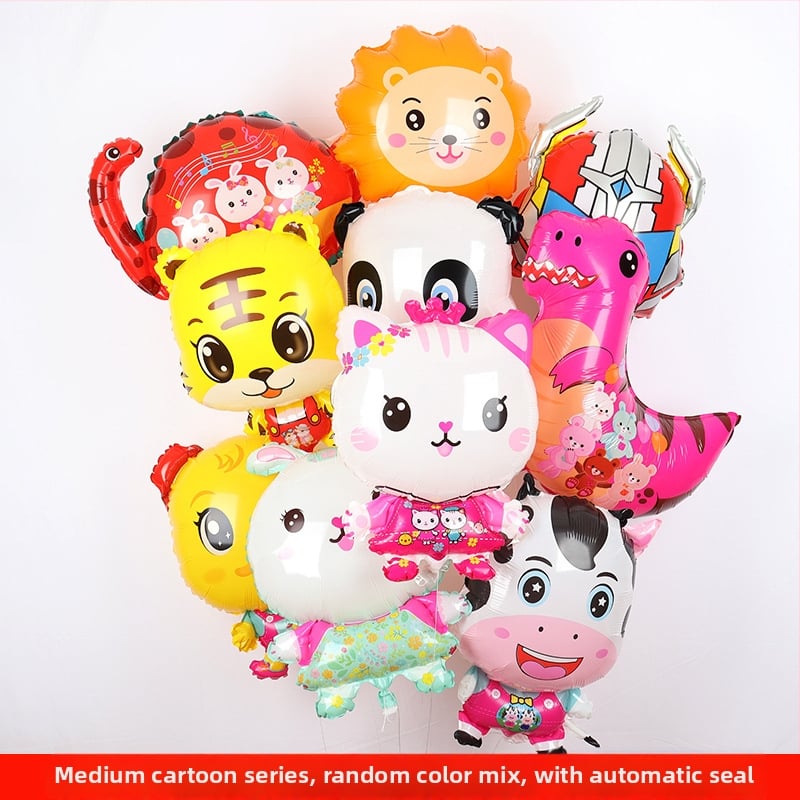 Балон с форма на карикатурно животно, хартия, тип балон: падаща Земя, без печат на лого, подходящ за дома и за търговски събития