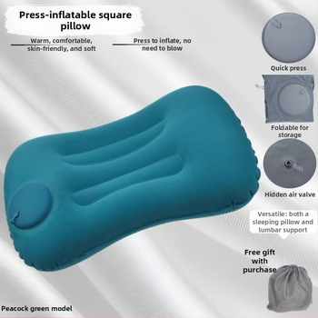 Putnički napuhljivi jastuk, sklopivi, PVC, 16 mm debljina, za odrasle