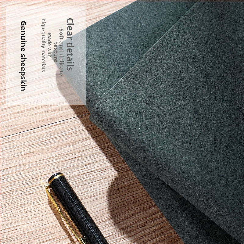 Записник с имитирана кожена подвързия, лепено подвързване, Forest хартия, 100 г/м²