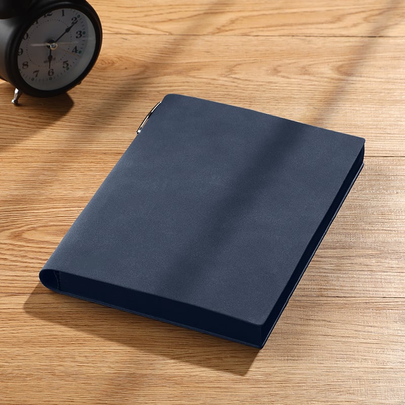 Записник с имитирана кожена подвързия, лепено подвързване, Forest хартия, 100 г/м²