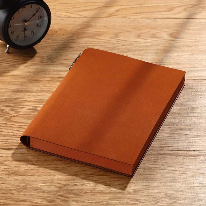 Записник с имитирана кожена подвързия, лепено подвързване, Forest хартия, 100 г/м²