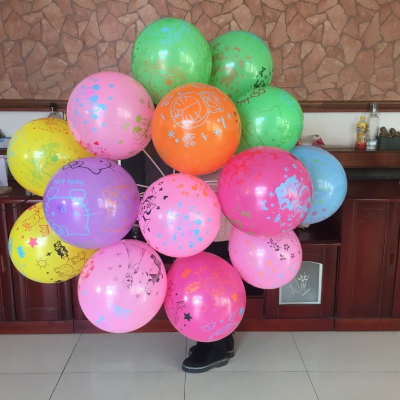 Balon de antrenament pentru respirație pentru vârstnici și copii, balon de latex, formă rotundă, fără logo