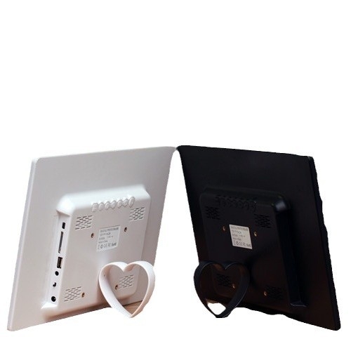 HD digitális fotókocka keret időzítővel, 1280x800 felbontás, MS/SD/TF/MMC kártyák támogatása, zene és videólejátszás, OEM logó nyomtatás