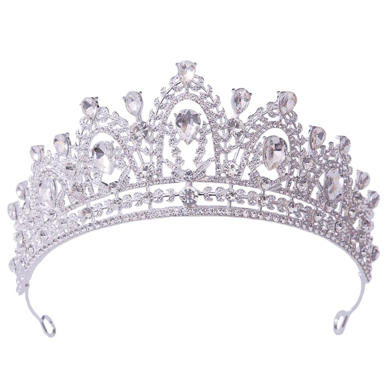 Ženska krunica od legure s ametistnim kristalima i dijamantnom završnom obradom