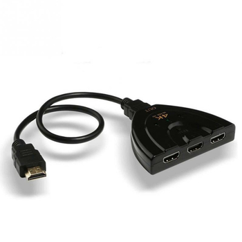 HDMI prekidač i razvodnik, 4K, 0,5 m kabel, upravljanje napajanjem