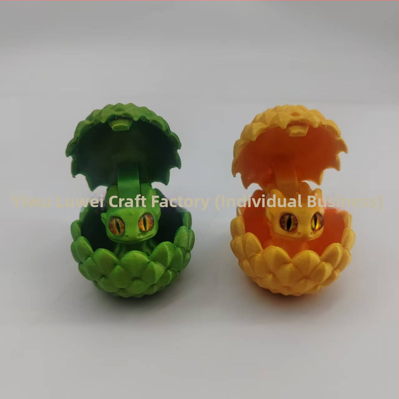 Set ukrasa od drakonovih jaja, 3D-tisnuto, PLA, moderan umjetnički stil, viseće ukrase