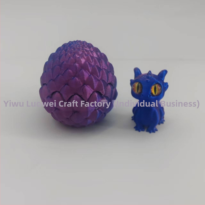 Set ukrasa od drakonovih jaja, 3D-tisnuto, PLA, moderan umjetnički stil, viseće ukrase