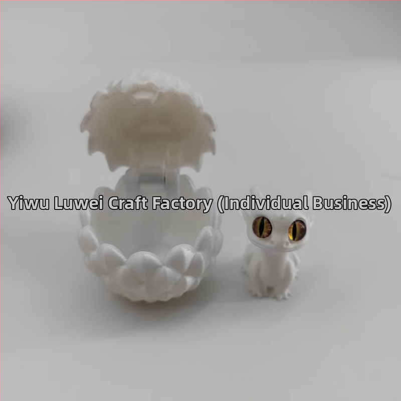 Set ukrasa od drakonovih jaja, 3D-tisnuto, PLA, moderan umjetnički stil, viseće ukrase