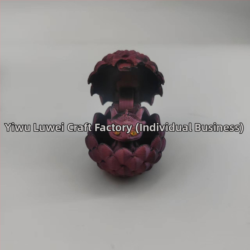 Set ukrasa od drakonovih jaja, 3D-tisnuto, PLA, moderan umjetnički stil, viseće ukrase