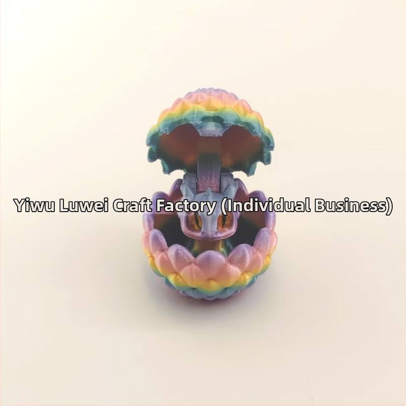 Set ukrasa od drakonovih jaja, 3D-tisnuto, PLA, moderan umjetnički stil, viseće ukrase