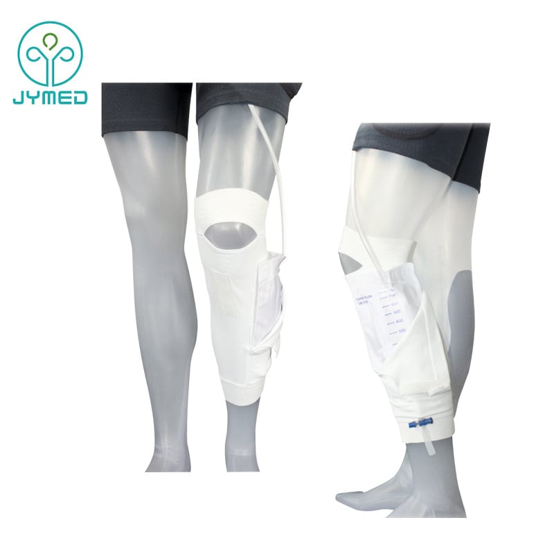 Centură de drenaj pentru pungă de urină cu buzunar, Velcro din țesătură, bumbac pur, amestec nylon-poliester, pentru îmbrăcăminte