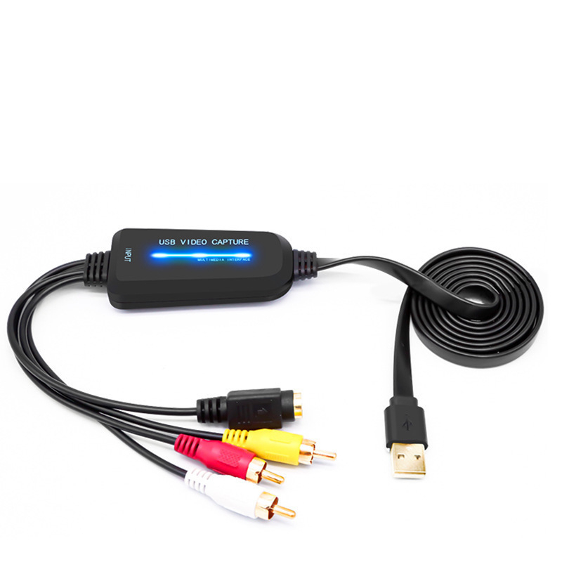 Κάρτα AV καταγραφής βίντεο, μονοκαναλική, USB 2.0, 720p HD, χωρίς οδηγούς, plug-and-play, μετατροπέας πολλαπλών προτύπων
