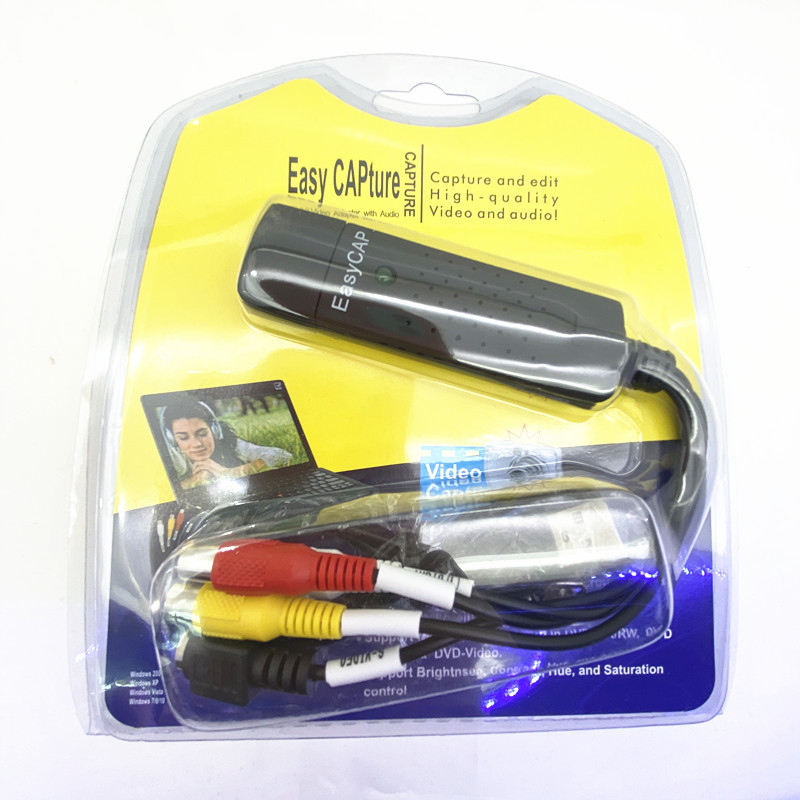 Κάρτα AV καταγραφής βίντεο, μονοκαναλική, USB 2.0, 720p HD, χωρίς οδηγούς, plug-and-play, μετατροπέας πολλαπλών προτύπων