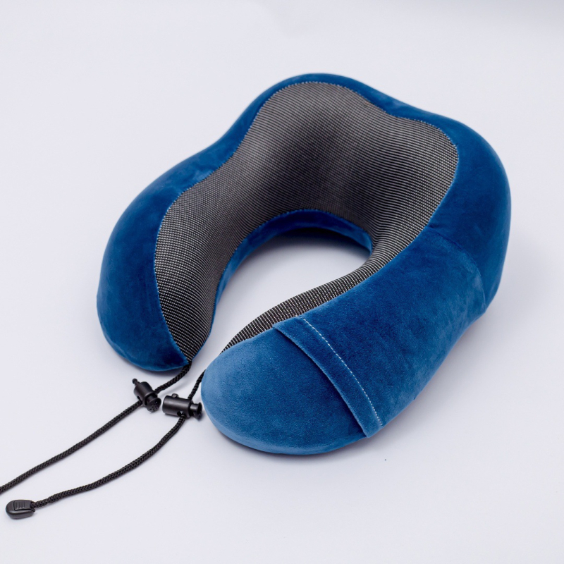 У-образна възглавница с мемори пяна за шия – пътуваща възглавница с опора на шийния прешлен, за възрастни