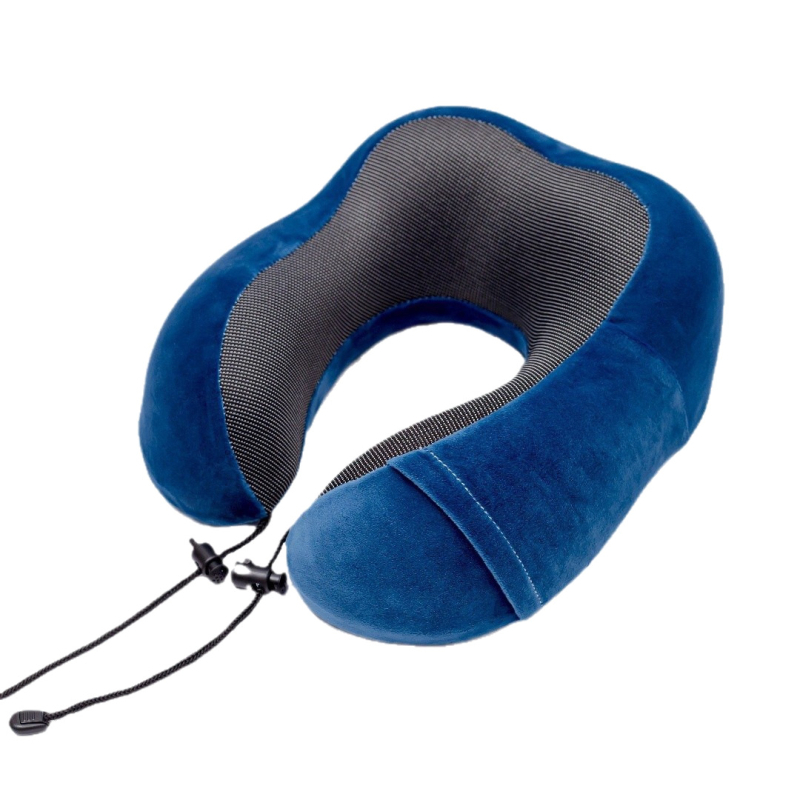 У-образна възглавница с мемори пяна за шия – пътуваща възглавница с опора на шийния прешлен, за възрастни