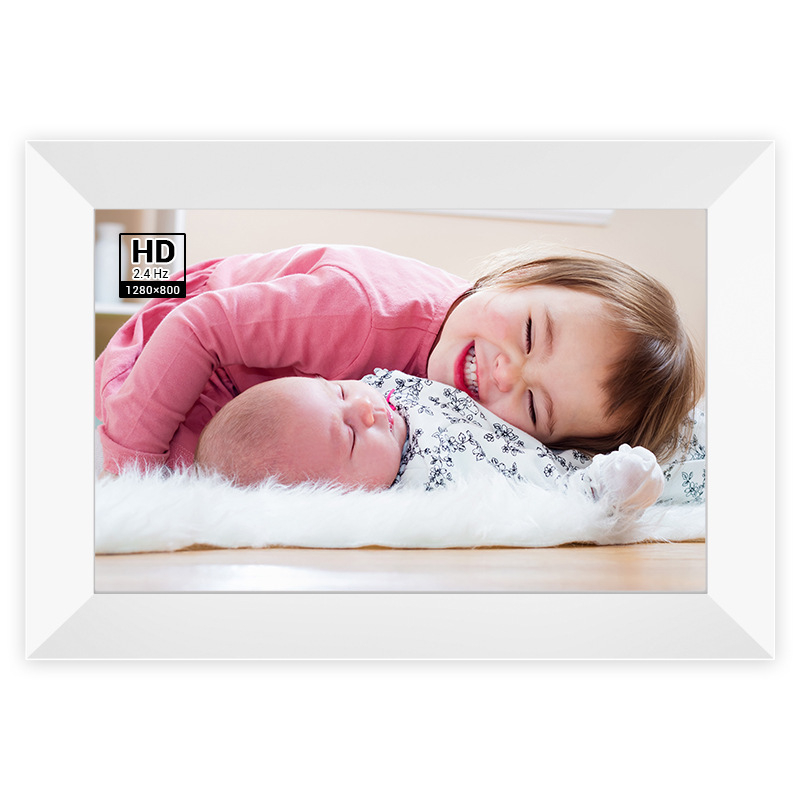 Frameo digitalni okvir za fotografije 10,1 inča, 32 GB pohrane, 800x1280 rezolucija, Wi‑Fi, podrška SD/USB, JPEG/JPG, reprodukcija glazbe i videa