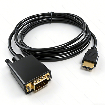 Cablu adaptor HDMI către VGA pentru laptop/desktop către monitor; rezoluție 1920x1080; lungime 1.8/3 m; model YD-C188