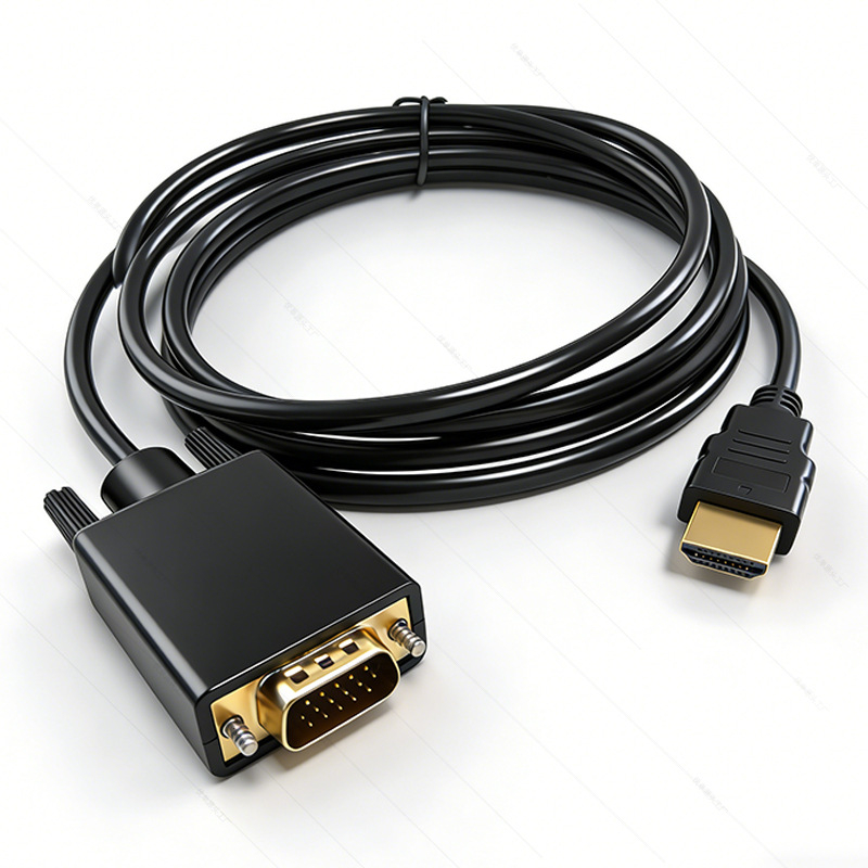 Cablu adaptor HDMI către VGA pentru laptop/desktop către monitor; rezoluție 1920x1080; lungime 1.8/3 m; model YD-C188