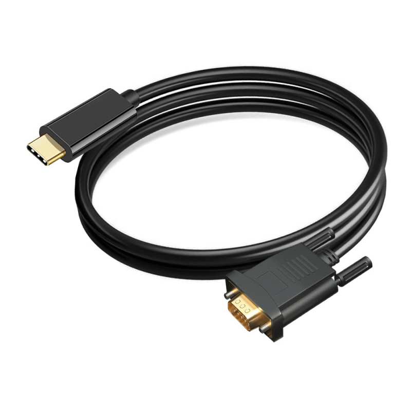 Cablu adaptor HDMI către VGA pentru laptop/desktop către monitor; rezoluție 1920x1080; lungime 1.8/3 m; model YD-C188