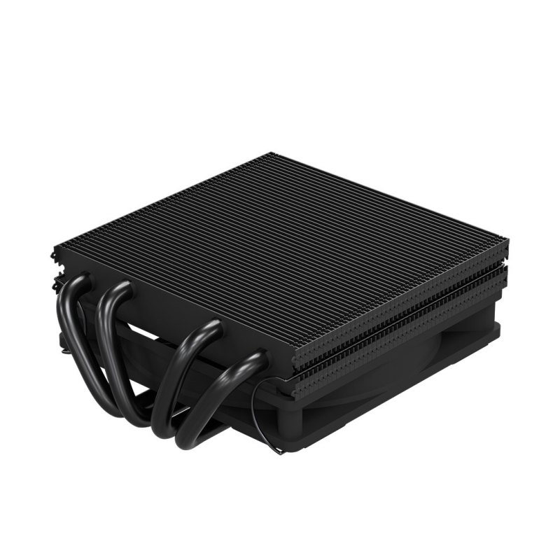 CPU hladnjak s 4 bakrenih-aluminijskih toplovodnih cijevi za ITX, kompatibilnost AM4/AM5, brzina 900–2800 rpm, buka 18,3–37,2 dB(A)